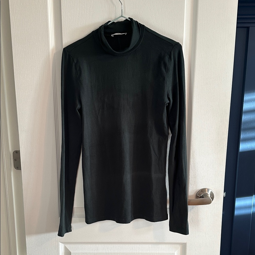 Babaton Forest Green mock neck long sleeves